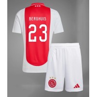 Ajax Steven Berghuis #23 Koti Peliasu Lasten 2024-25 Lyhythihainen (+ Lyhyet housut)